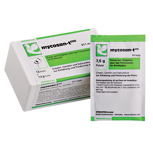 MYCOSAN-T powder - (restores performance, develops muscle, enhances fitness & stamina) - (box - 12 sachets)